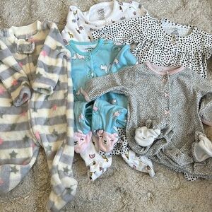 (5) footsie lot. 3 and 3-6mo lot